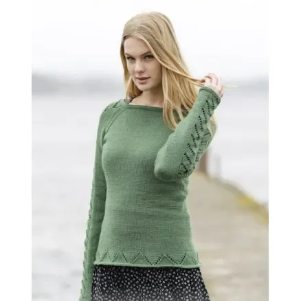 Green Forest by DROPS Design – Tröja Stickmönster strl. S – XXXL Lägg i varukorgen