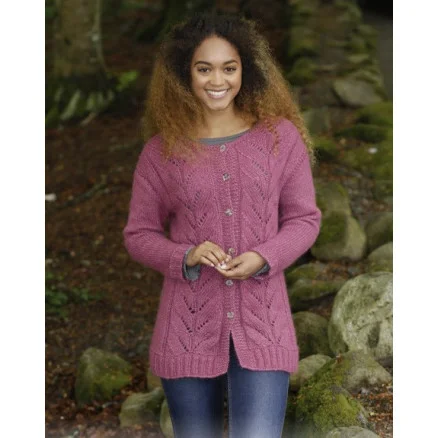 Begränsad tid Lotus Jacket by DROPS Design – Jacka Stickmönster strl. S – XXXL