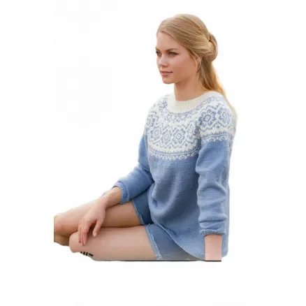 Periwinkle by DROPS Design – Tröja Stickmönster str. S – XXXL Endast denna vecka