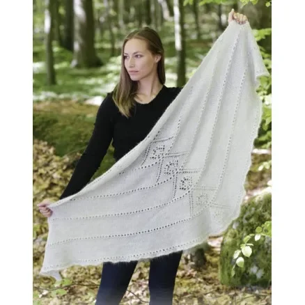 Viking Spirit by DROPS Design – Sjal Stickmönster 180x70 cm Handla nu