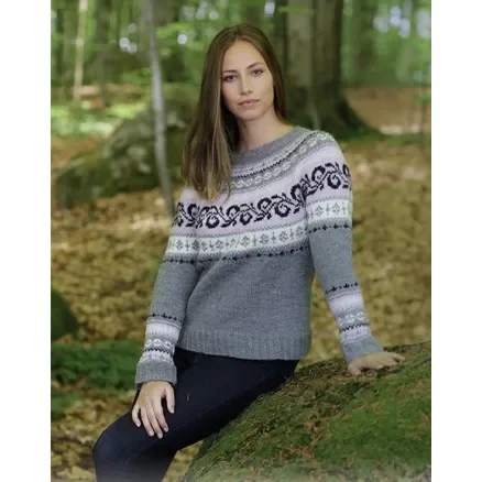 Endast idag Telemark by DROPS Design – Tröja Stickmönster strl. S – XXXL