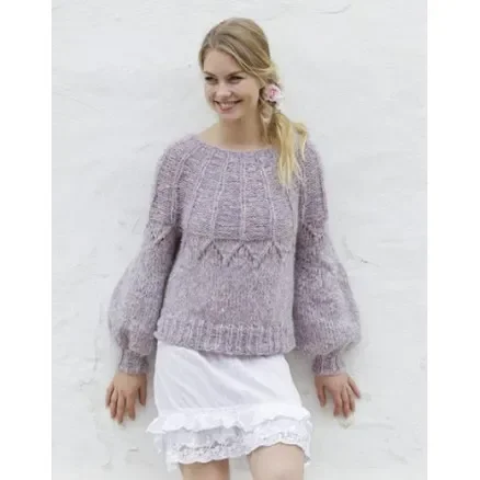Fair Lily by DROPS Design – Jacka stickmönster str. S – XXXL Begränsad tid