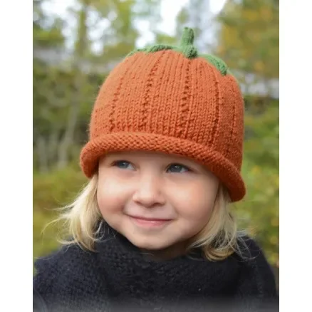 Outlet  Sweet Pumpkin by DROPS Design – Mössa stickmönster str. 0/6 mån – 7/8 år