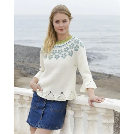 Myosotis by DROPS Design – Tröja Stickmönster str. S – XXXL Fynd
