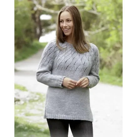 Erbjudande Winter Sea by DROPS Design – Tröja Stickmönster strl. S – XXXL