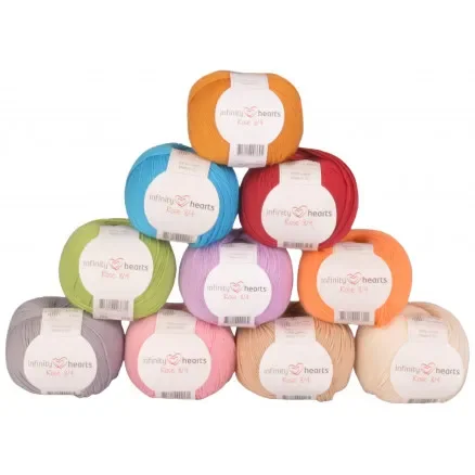 Lägg i varukorgen Infinity Hearts Rose 8/4 Garnpaket 31 Basfärger nyanser – 10 st
