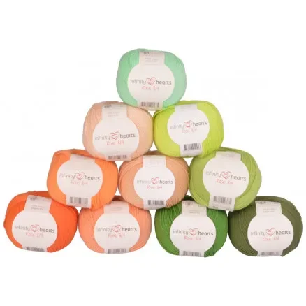 Infinity Hearts Rose 8/4 Garnpaket 26 Orangea och Gröna nyanser – 10 st Begränsat erbjudande