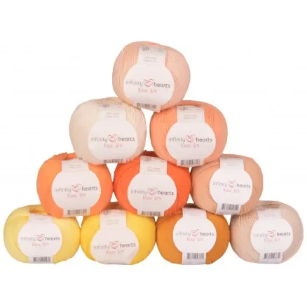 Infinity Hearts Rose 8/4 Garnpaket 20 Gula och Orangea nyanser – 10 st Erbjudandepris