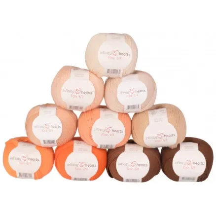 Infinity Hearts Rose 8/4 Garnpaket 29 Lila och Gröna nyanser – 10 st Säker betalning
