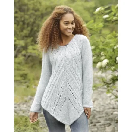 Nedsatt pris Winter Flair by DROPS Design – Tunika Stick-mönster strl. S – XXXL