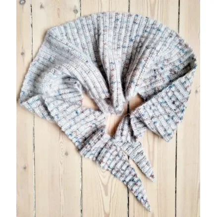 Nyhet Soft Pennant Halsduk av Rito Krea – Halsduk virkmönster 187x31cm