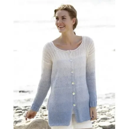 Kampanj Sailing Cardigan by DROPS Design – Jacka Stick-mönster str. S – XXXL