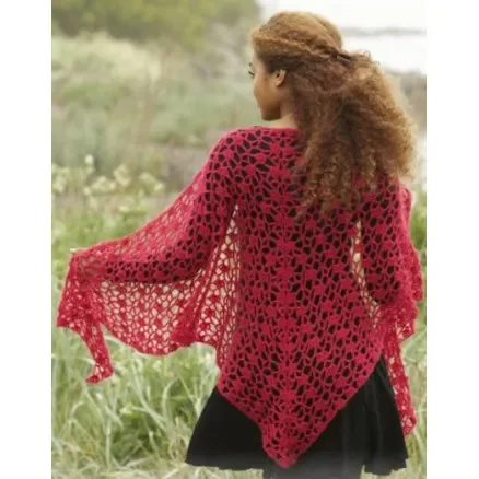 Carmen by DROPS Design – Sjal Virk-mönster 216x75 cm Premium