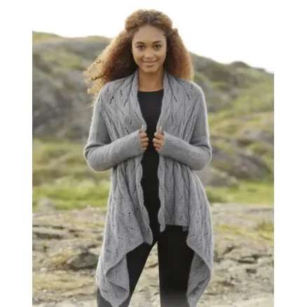 Rabatt Winter Bird by DROPS Design – Jacka Stick-mönster strl. S – XXXL