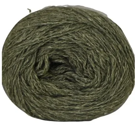 Hjertegarn Wool Silk Garn 3027 Armégrön Outlet