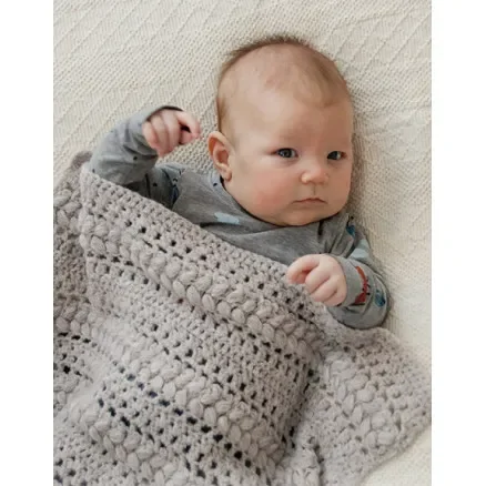 Big Dreams by DROPS Design – Baby Filt Virkmönster 66-80 cm Rabatter