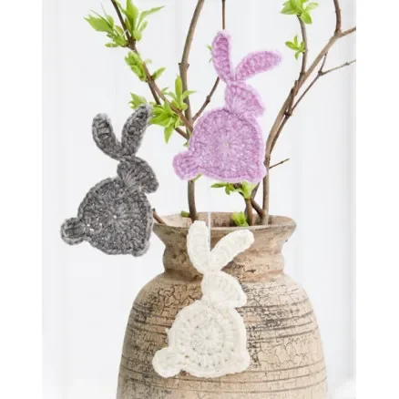 Lågt pris Hoppity Hop by DROPS Design – Kanin virkmönster 10x5 cm