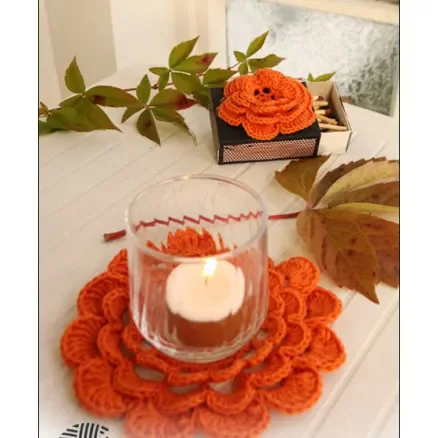 Pumpkin Blossom by DROPS Design – Halloween Pynt Virkmönster Sänkt pris