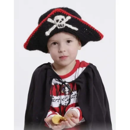 Ahoy! by DROPS Design – Sjörövarmössa Virkmönster strl. 1/2 år – 9/10 år Rabatter