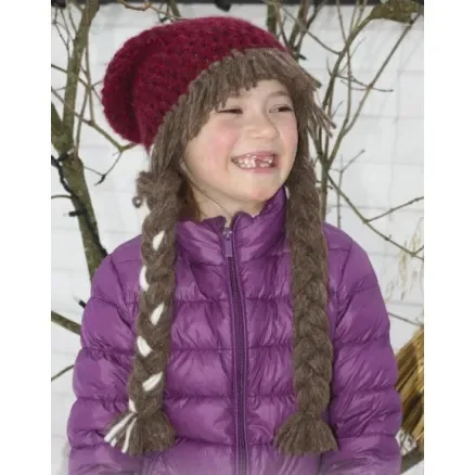 Fynd Anna Smiles by DROPS Design – Mössa Virkmönster strl. 3/5 år – 10/14 år