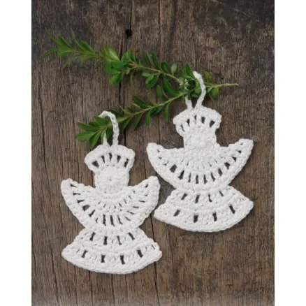Â Frozen Angels by DROPS Design – Ängel Virkmönster 10x8 cm Kampanj