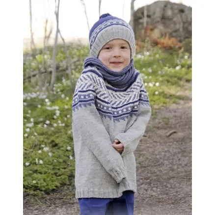 Little Adventure by DROPS Design – Tröja Stick-mönster strl. 3/4 – 11/12 år Outlet