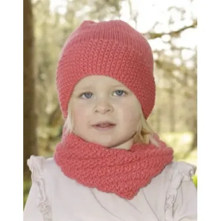 Papaya Punch by DROPS Design – Mössa og Halsvärmare Stick-mönster strl. 12/18 mån – 7/10 år Populärt val