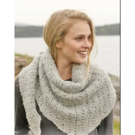Fynd Iceland by DROPS Design – Halsduk Stick-mönster 175x45 cm