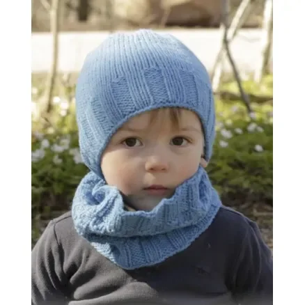 Bluebeard by DROPS Design – Mössa og Halsvärmare Stick-mönster strl. 12/18 mån – 7/10 år Handla nu
