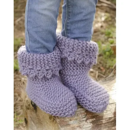 Plum Crumble by DROPS Design – Tofflor Stick-mönster strl. 20/21 – 32/34 risnedsättning