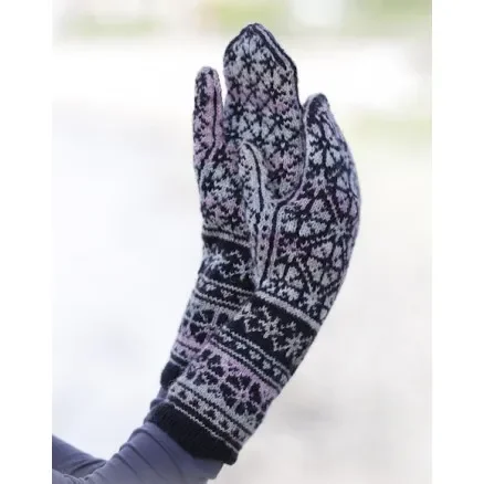 Moonflower Mittens by DROPS Design – Vantar Stick-mönster str. One size Billig