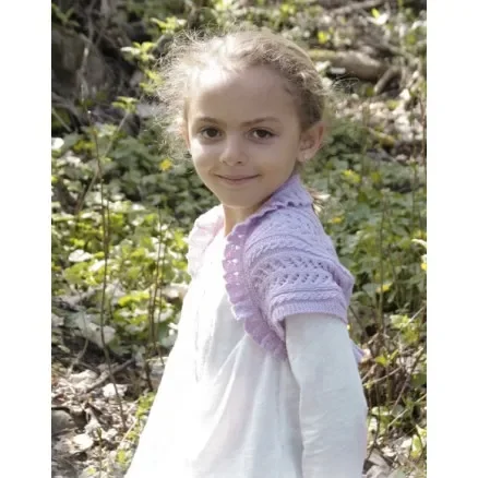 Köp nu Leelanee by DROPS Design – Bolero Stick-mönster strl. 3/4 – 11/12 år