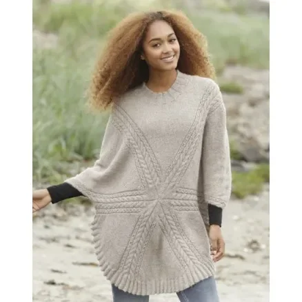 Reapris Sand Tracks by DROPS Design – Tröja Stick-mönster strl. S – XXXL