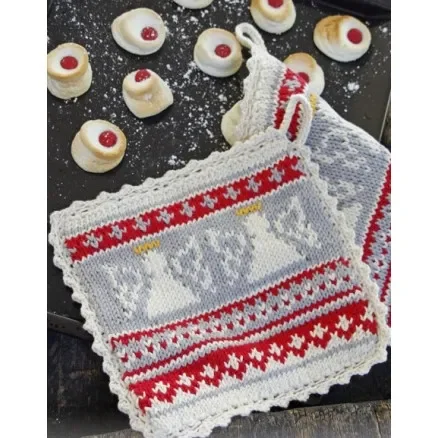 Holy Cookie! by DROPS Design – Grytlappar Stick-mönster 20x20 cm – 2 st Bästa pris