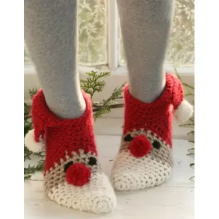 Snabb frakt Tomtetofflor by DROPS Design – Tofflor Virk-mönster strl. 22/24 – 42/44