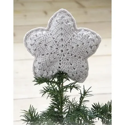 Top That! by DROPS Design – Julgransstjärna Virk-mönster20x20 cm Köp nu