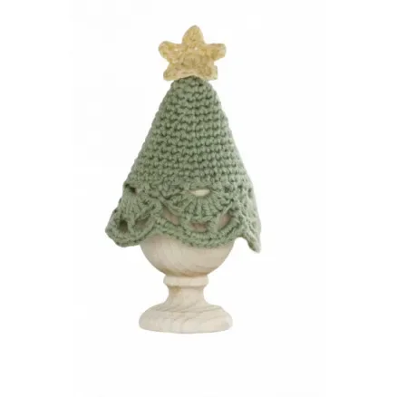 Outlet Get Cracking! by DROPS Design – Julgran äggvärmare Virk-mönster 19x9 cm