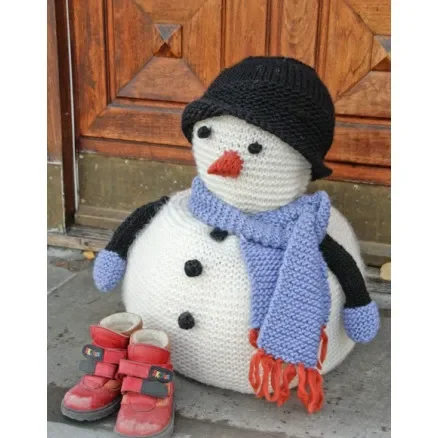 Frank by DROPS Design – Snögubbe Julpynt Stickbeskrivning 36 cm Extra rabatt