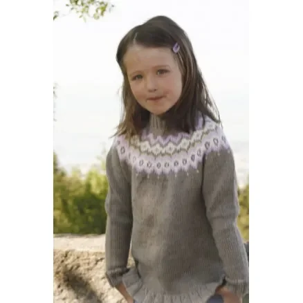 Silje jumper by DROPS Design – Tröja Stick-mönster str. 3/4 – 11/12 år Billig
