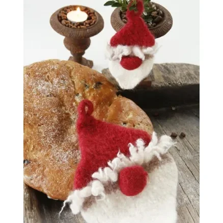 Bästa pris Ho Ho Ho! by DROPS Design – Filtade Tomte Grytlappar Stick-mönster 13x7 – 23x17 cm