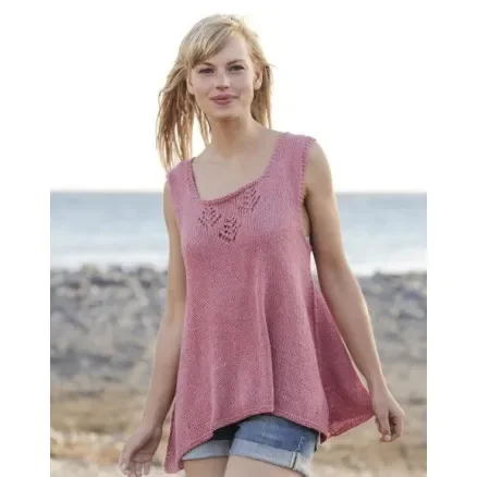 Woodstock by DROPS Design – Topp Stick-mönster strl. S – XXXL Fri frakt