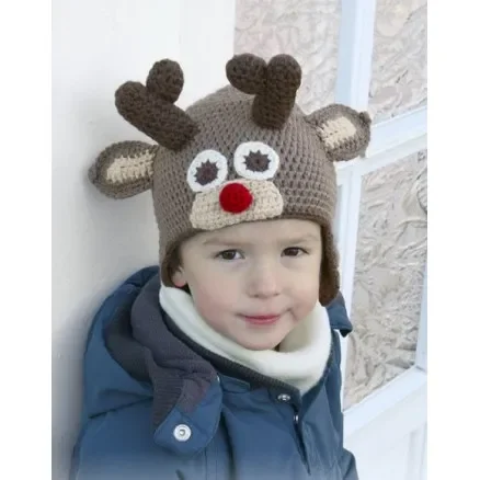 Little Rudolph by DROPS Design – Mössa Virk-mönster strl. 6/9 mån – 9/10 år Köp online