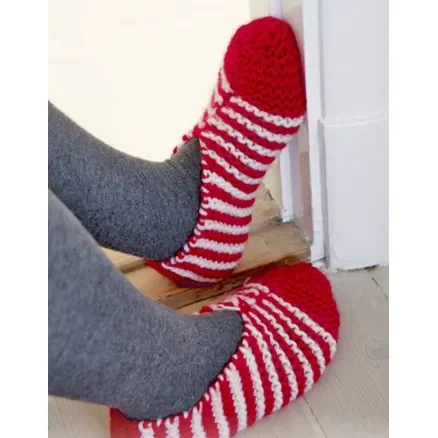 Köp nu Candy Steps by DROPS Design – Tofflor Stick-mönster strl. 29/31 – 44/46