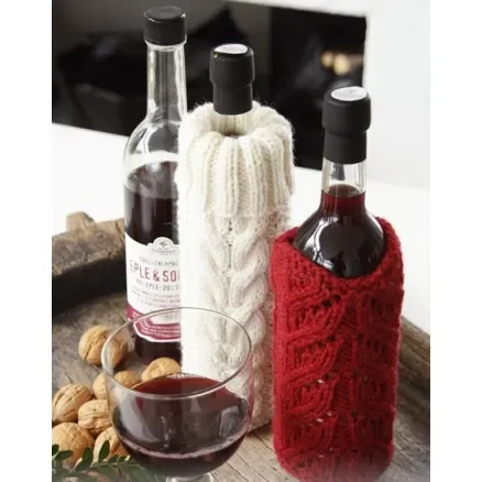 Populärt val Pour on the Charm! by DROPS Design – Flasköverdrag Stickbeskrivning 0,75 l – 2 st