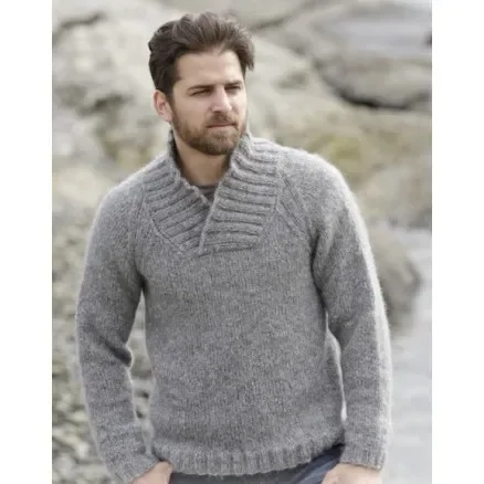 Extra rabatt Aberdeen by DROPS Design – Tröja Stick-mönster strl. S – XXXL
