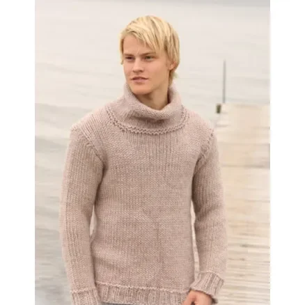 Jakob by DROPS Design – Sweater Stick-mönster strl. S – XXXL Köp online