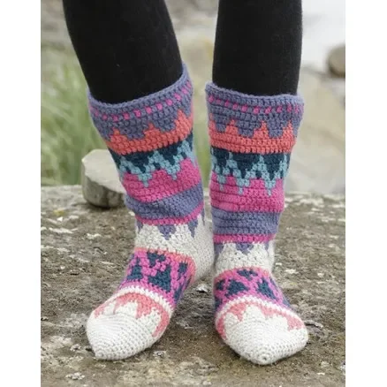 Colorful Winter by DROPS Design – Sockor Virk-mönster strl. 35/37 – 41/43 Handla nu