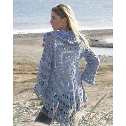 Moonlight Mist by DROPS Design – Jacka Virk-mönster strl. S/M – XL Lägg i varukorgen