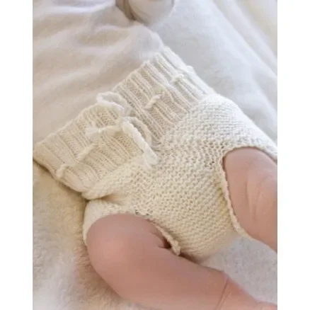 Pampered by DROPS Design – Baby Underbyxor Stick-mönster strl. Prematur – 3/4 år Premium
