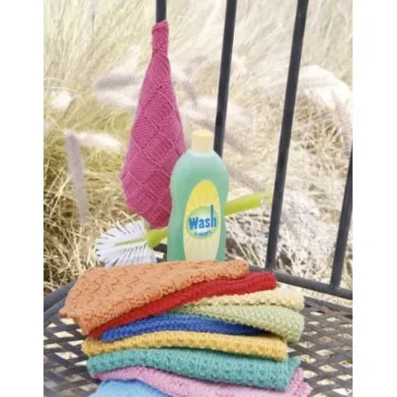 Begränsad tid Summer Jolly by DROPS Design – Disktrasor Stick-mönster 21x21 cm